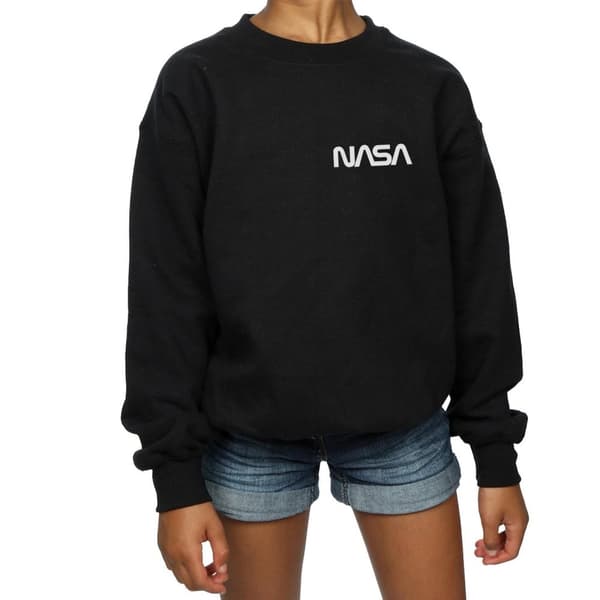 NASA Sweatshirt med modern logotyp och bröst för flickor