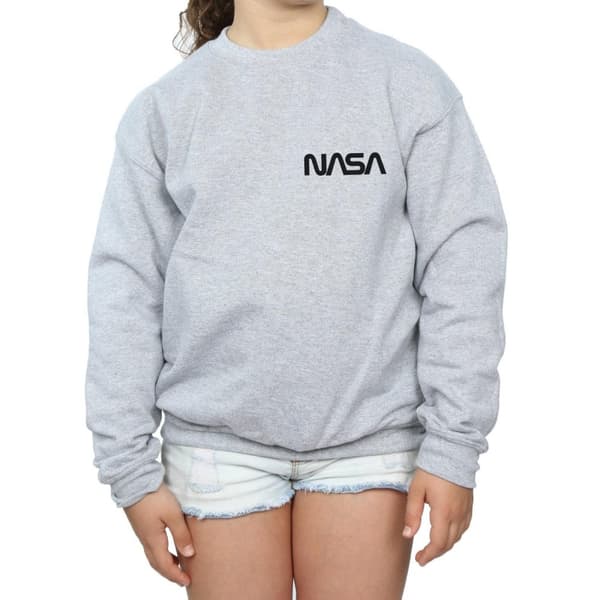 NASA Sweatshirt med modern logotyp och bröst för flickor