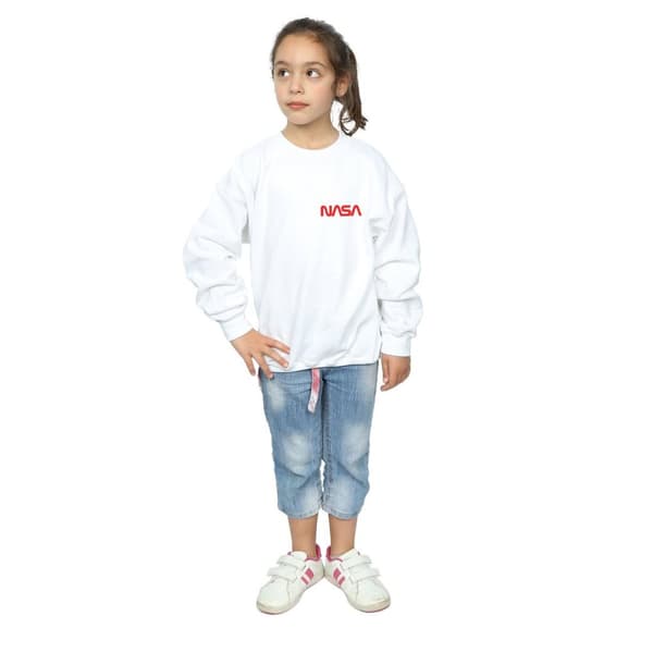NASA Sweatshirt med modern logotyp och bröst för flickor
