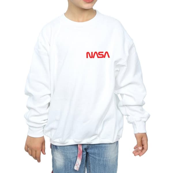 NASA Sweatshirt med modern logotyp och bröst för flickor