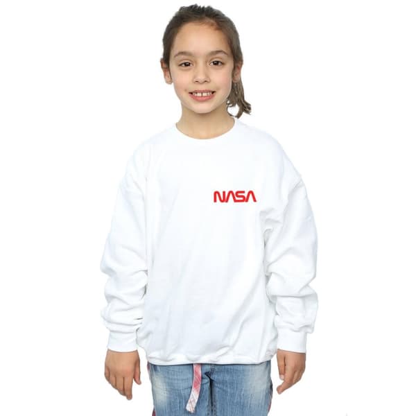 NASA Sweatshirt med modern logotyp och bröst för flickor