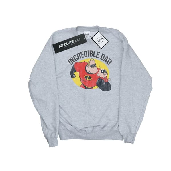 Disney Mens The Incredibles Bob Parr Incredible Dad Sweatshirt