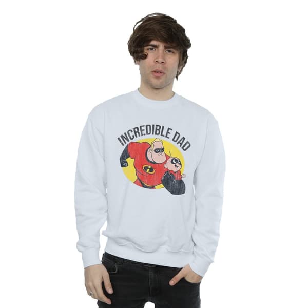 Disney Mens The Incredibles Bob Parr Incredible Dad Sweatshirt