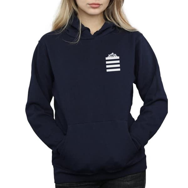 Looney Tunes Womens/Ladies Taz Stripes Faux Pocket Hoodie