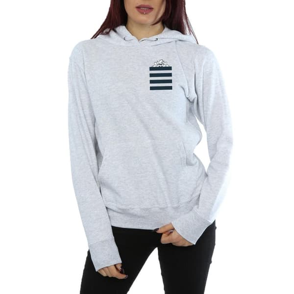 Looney Tunes Womens/Ladies Taz Stripes Faux Pocket Hoodie