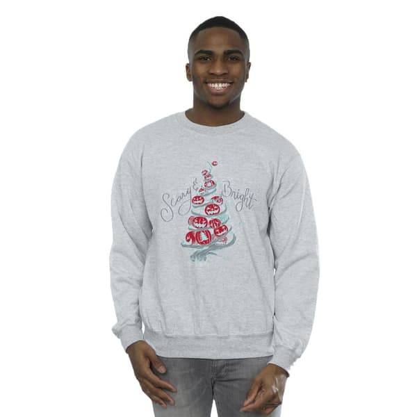 Disney Mens The Nightmare Before Christmas Scary & Bright Sweatshirt