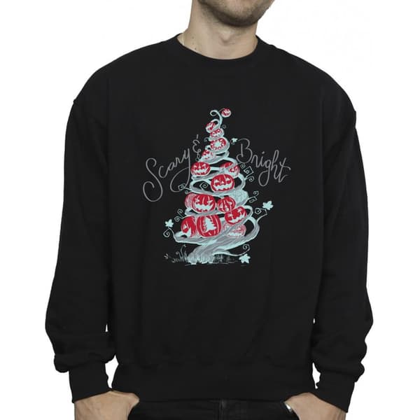 Disney Mens The Nightmare Before Christmas Scary & Bright Sweatshirt