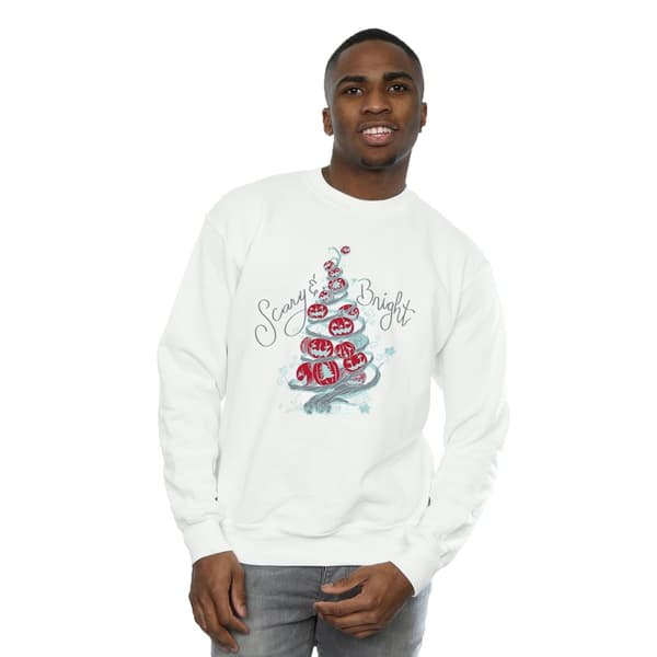 Disney Mens The Nightmare Before Christmas Scary & Bright Sweatshirt