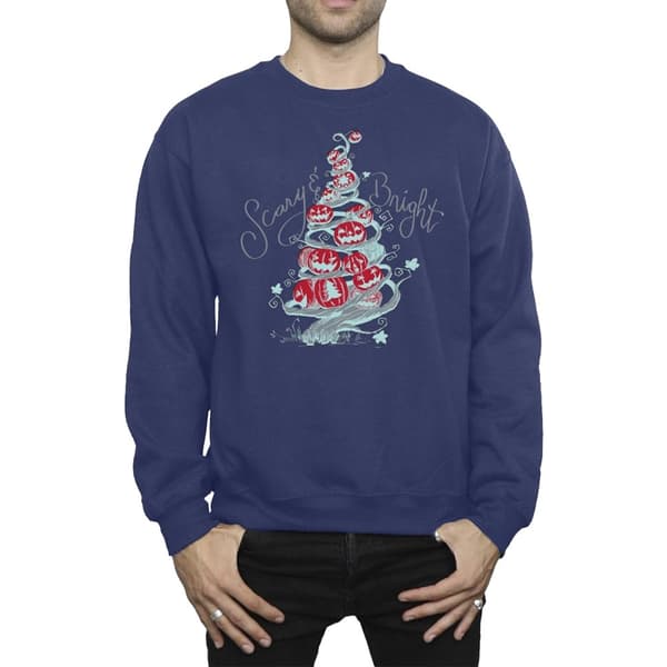 Disney Mens The Nightmare Before Christmas Scary & Bright Sweatshirt