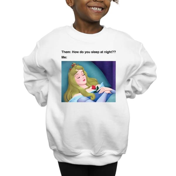 Disney Girls Sleeping Beauty Meme Sweatshirt