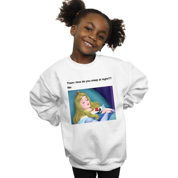 Disney Girls Sleeping Beauty Meme Sweatshirt