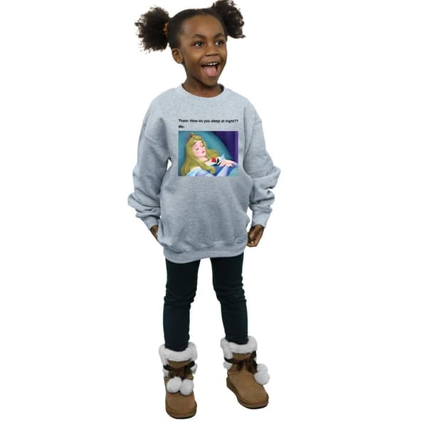 Disney Girls Sleeping Beauty Meme Sweatshirt