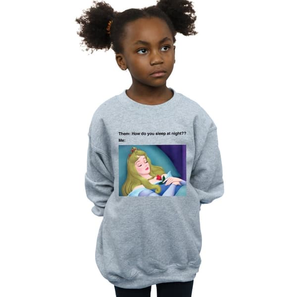 Disney Girls Sleeping Beauty Meme Sweatshirt