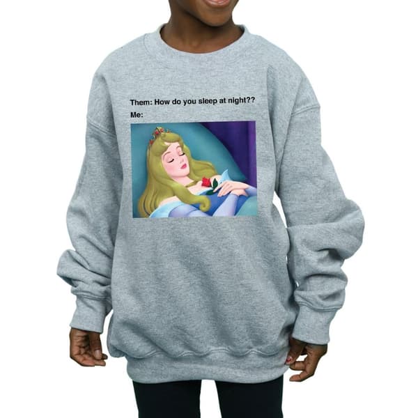 Disney Girls Sleeping Beauty Meme Sweatshirt
