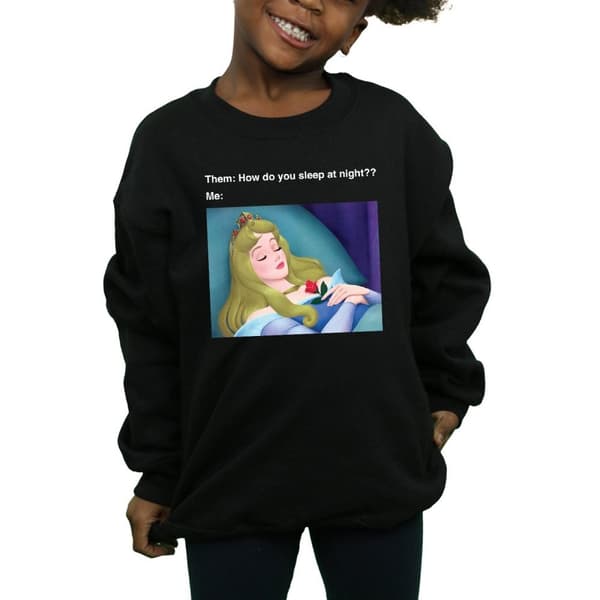 Disney Sweatshirt för flickor Sleeping Beauty Meme