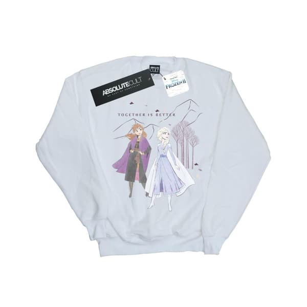 Disney Girls Frozen 2 Elsa Anna Better Together Sweatshirt