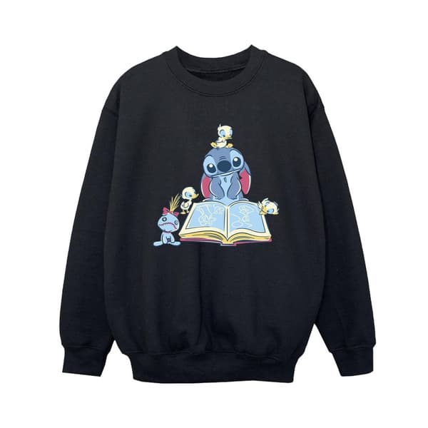 Disney Boys Lilo & Stitch Reading A Book Sweatshirt