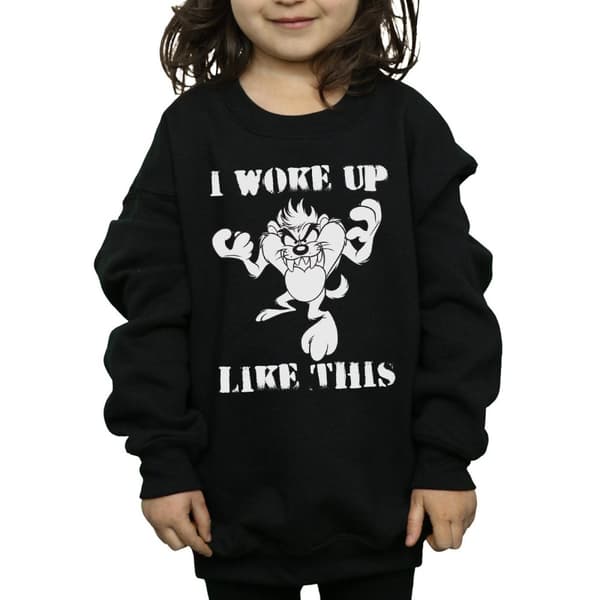 Looney Tunes Girls Taz I Woke Up Like This Sweatshirt
