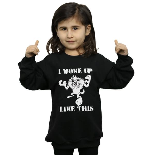 Looney Tunes Girls Taz I Woke Up Like This Sweatshirt
