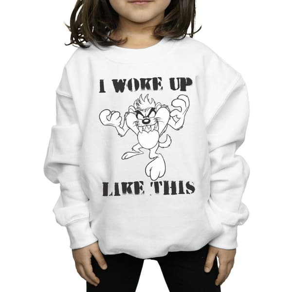 Looney Tunes Girls Taz I Woke Up Like This Sweatshirt