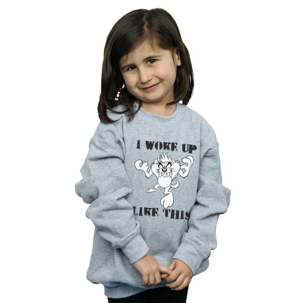 Looney Tunes Girls Taz I Woke Up Like This Sweatshirt