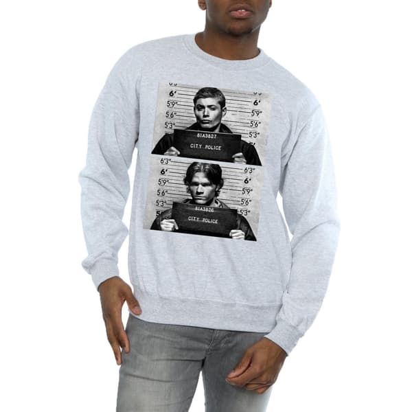 Supernatural Mens Winchester Mugshots Sweatshirt