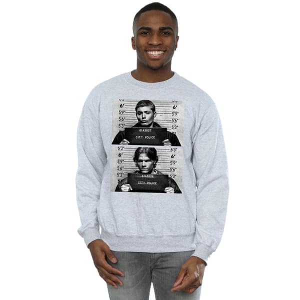 Supernatural Mens Winchester Mugshots Sweatshirt