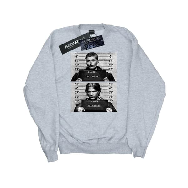 Supernatural Mens Winchester Mugshots Sweatshirt