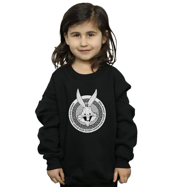 Looney Tunes Girls Bugs Bunny Greek Circle Sweatshirt