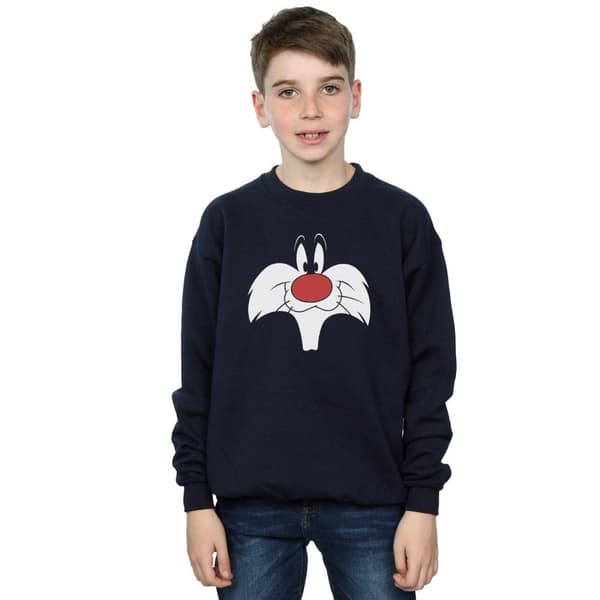 Looney Tunes Sylvester Big Face-tröja för pojkar