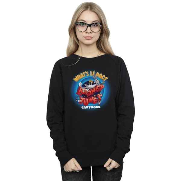 Looney Tunes Dam/kvinnor Cartoons What´s Up Doc Circle Sweatshirt