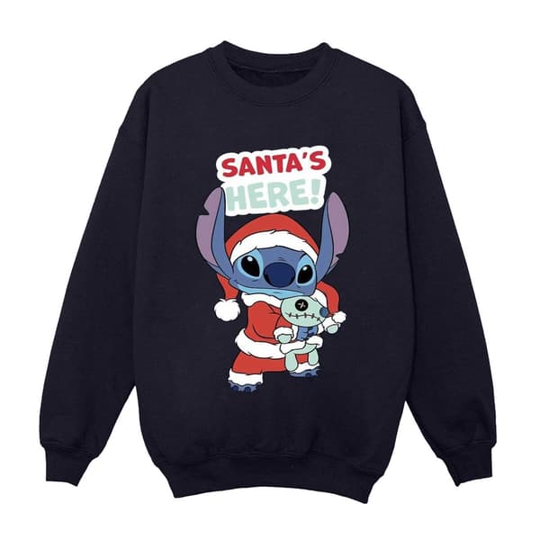 Disney Dam/Tjej Lilo & Stitch Santa´s Here Sweatshirt