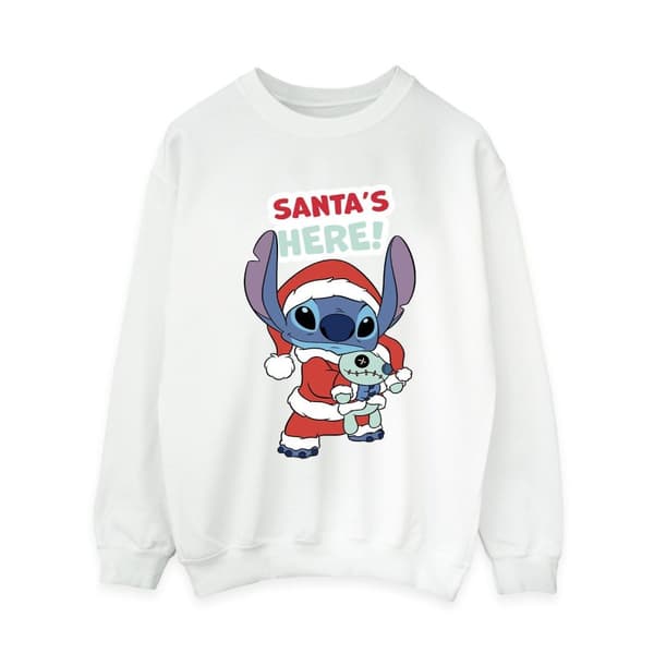 Disney Dam/Tjej Lilo & Stitch Santa´s Here Sweatshirt