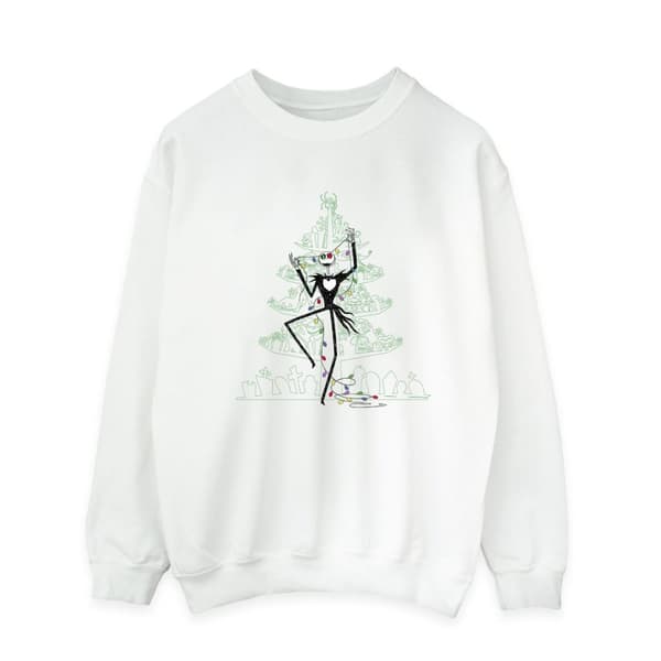 Disney Mens The Nightmare Before Christmas Tree Green Sweatshirt