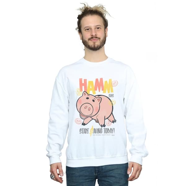 Disney Mens Toy Story 4 Hamm The Piggy Bank Sweatshirt