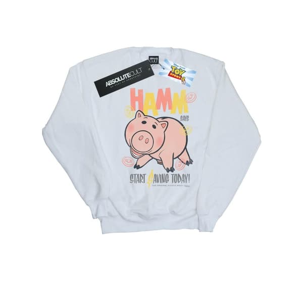 Disney Mens Toy Story 4 Hamm The Piggy Bank Sweatshirt