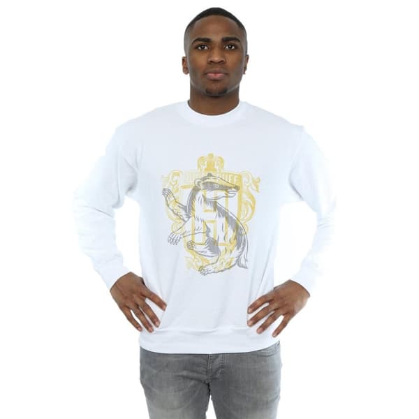 Harry Potter Mens Hufflepuff Badger Crest Sweatshirt