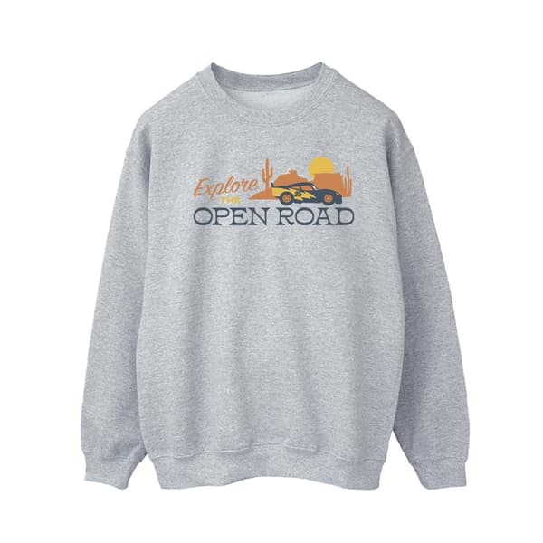 Disney Mens Cars Explore The Open Road Sweatshirt