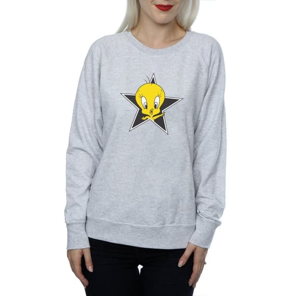 Looney Tunes Sweatshirt med stjärnor från Tweety Pie - dam/dam