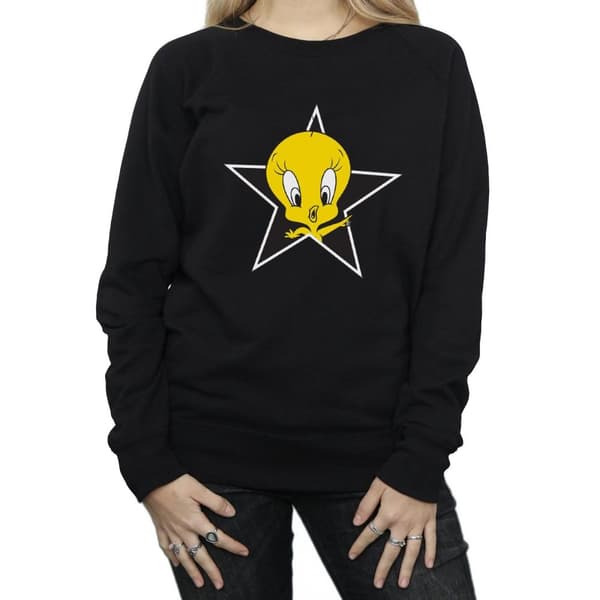 Looney Tunes Sweatshirt med stjärnor från Tweety Pie - dam/dam