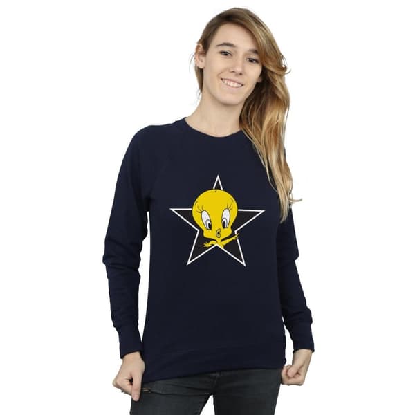 Looney Tunes Sweatshirt med stjärnor från Tweety Pie - dam/dam