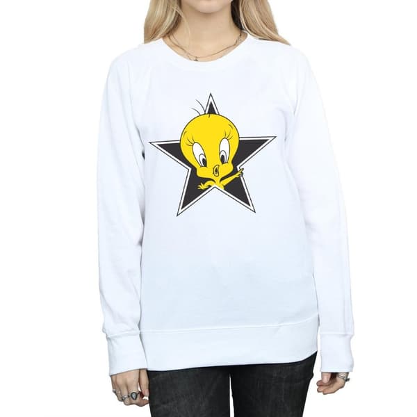 Looney Tunes Sweatshirt med stjärnor från Tweety Pie - dam/dam