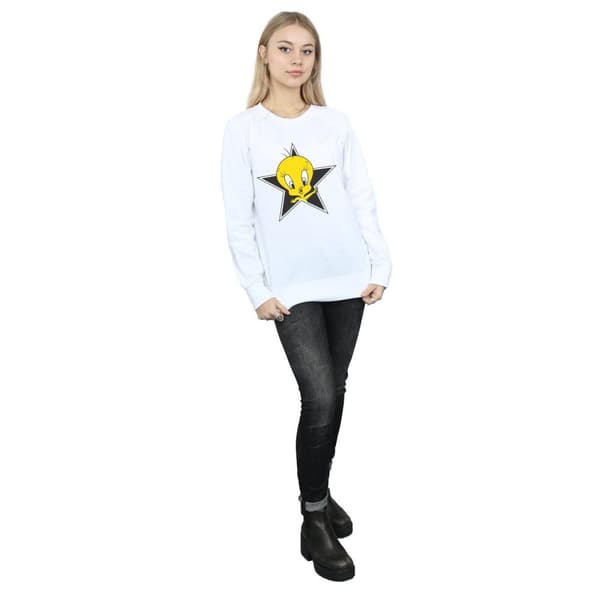 Looney Tunes Sweatshirt med stjärnor från Tweety Pie - dam/dam