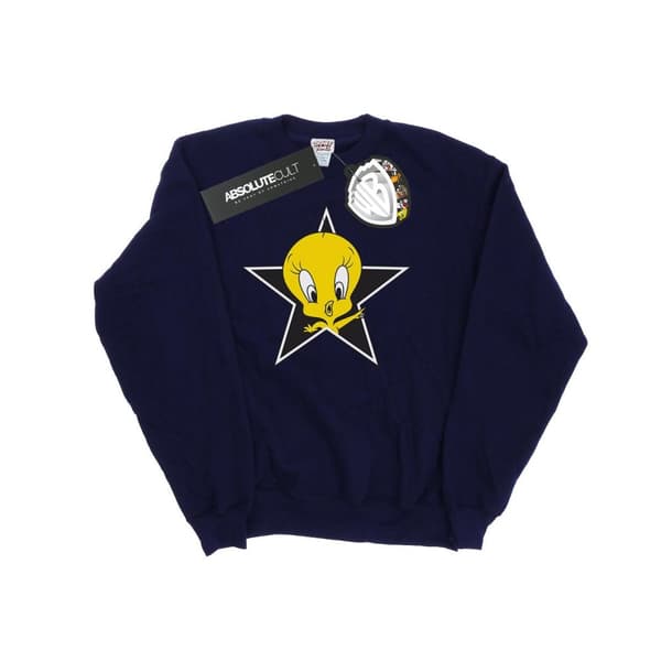 Looney Tunes Sweatshirt med stjärnor från Tweety Pie - dam/dam Navy Blue XL