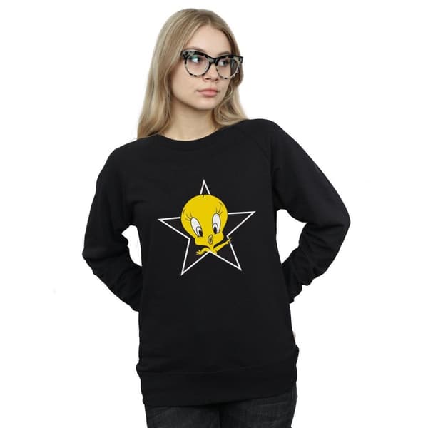 Looney Tunes Sweatshirt med stjärnor från Tweety Pie - dam/dam