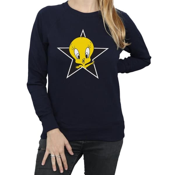 Looney Tunes Sweatshirt med stjärnor från Tweety Pie - dam/dam