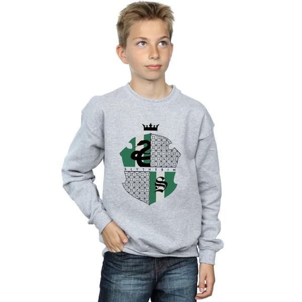 Harry Potter Sweatshirt med Slytherin-sköld för pojkar