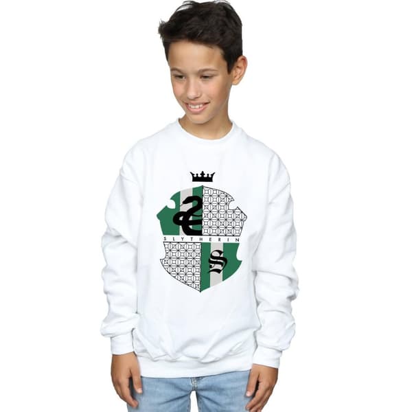 Harry Potter Sweatshirt med Slytherin-sköld för pojkar