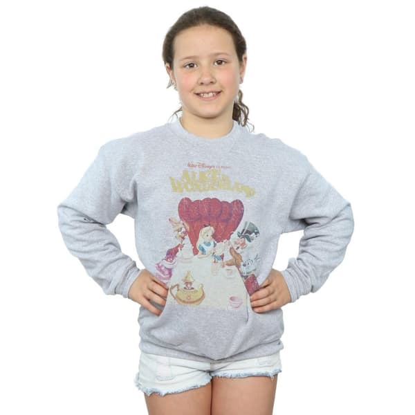 Disney Sweatshirt med retroaffisch från Alice i underlandet
