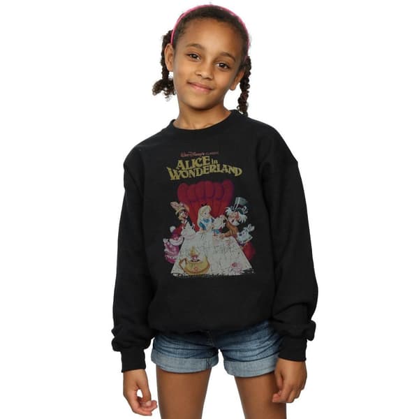 Disney Sweatshirt med retroaffisch från Alice i underlandet